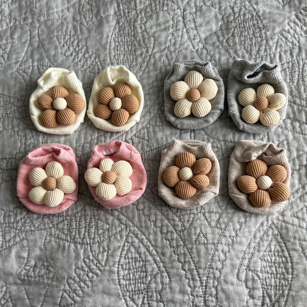 Baby Flower Socks with Grip